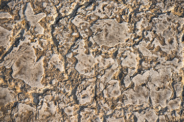 Plaster covered stone wall with vintage texture. Background, pattern.
