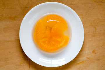 Mandarin orange agar jelly