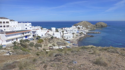 Isleta del Moro, localidad de Cabo de Gata-Níjar en Almeria,Andalucía (España)