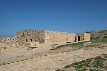 Medieval fortifications in Rethymno fortress, Crete, Greece