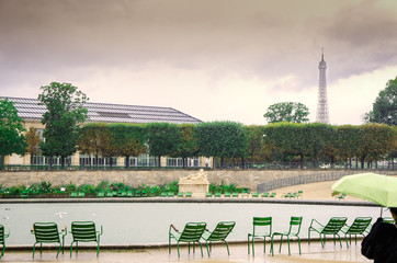 Fototapeta premium A rainy day in Paris.