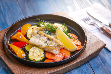 fish with vegetables