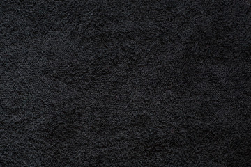 Surface of black pile fabric