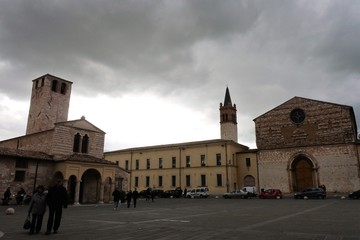 Fototapeta na wymiar a church in Foligno, Umbria, Italy