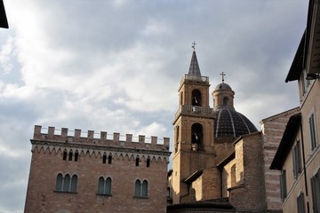 Fototapeta na wymiar a church in Foligno, Umbria, Italy
