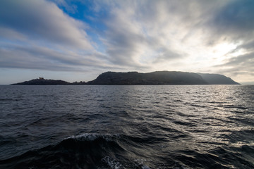 view of the coast of the Barents Sea, Teriberka, Murmansk region, Russia