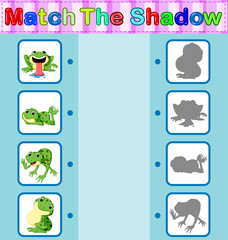 Find the correct shadow of the frog
