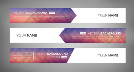 Fototapeta premium Simple geometric banners 02