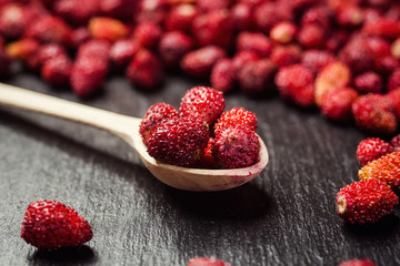 background from freshly harvested strawberries