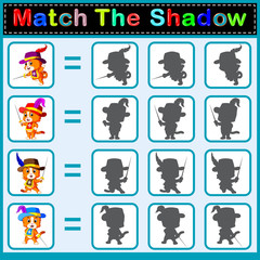 Fototapeta premium Find the correct shadow of the cat