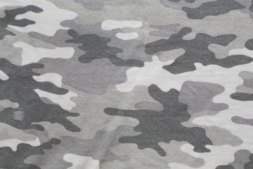 Surface of gray camo fabric - obrazy, fototapety, plakaty