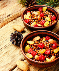 traditional christian Christmas dish, kutya