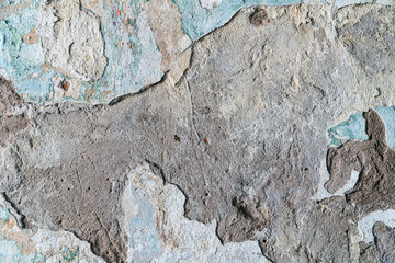Cement wall with old paint