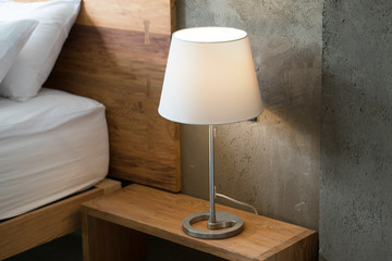 Modern lamp interior in bedroom - Powered by Adobe