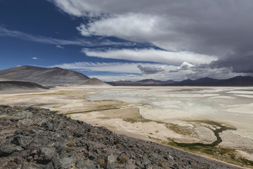 Aguascalientes Saline, Red stones (Piedras Rojas), Atacama, Chile