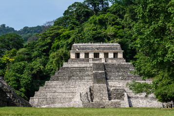 Fototapeta na wymiar Mayan Ruins in Palenque Mexico