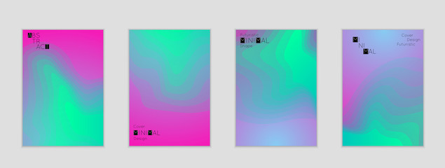 Template with Fluid gradient shape with transparent blend