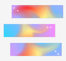 Template with Fluid gradient shape with transparent blend