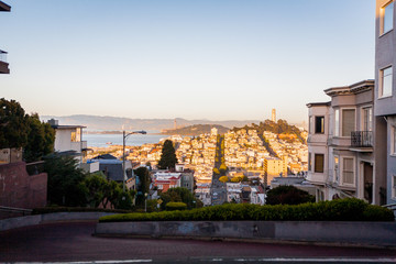 Fototapeta na wymiar San Francisco, California Cityscape at Sunset