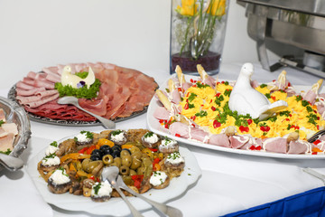 breakfast buffet food