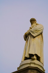 Fototapeta premium Monument of Leonardo da Vinci