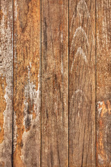 Naklejka premium Old Weathered Rotten Cracked Knotted Pinewood Planks Texture Detail