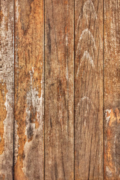 Old Weathered Rotten Cracked Knotted Pinewood Planks Texture Detail