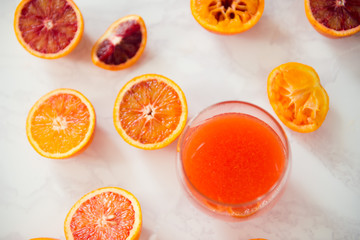 Fototapeta na wymiar orange squeezed juice