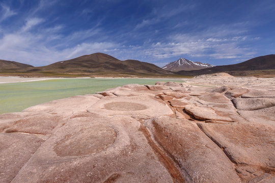 Red stones  (Piedras Rojas), Aguascalientes Saline, Atacama, Chile