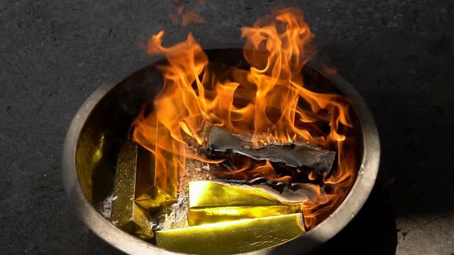 Burning joss paper for worship