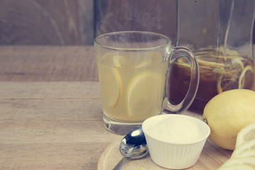 Hot lemon honey