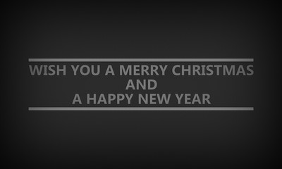 Wish you a merry christmas and a happy new year