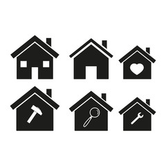 Homes icons set