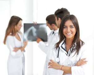 Fototapeta premium closeup.successful woman doctor