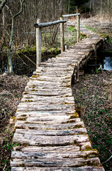 old wooden footpath