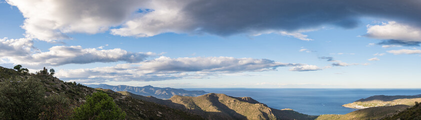 Fototapeta na wymiar Spain Costa Brava panoramic view