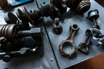 Car repair plunger removed