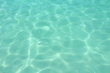 Obraz na płótnie Canvas Beautiful clear blue sea. Close-up. Background. Texture.