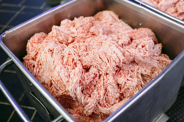 The meat chunks. The sausage factory.