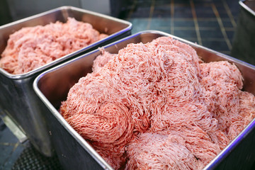 The meat chunks. The sausage factory.