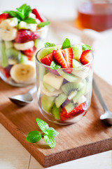 Glasses Of Fruit Salad