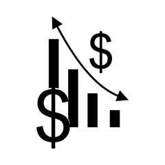 icon Currency with financial, dollar, money, cash and business