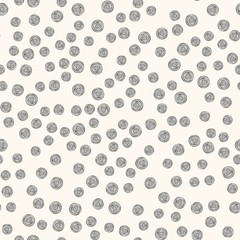 Vector seamless modern monochrome pattern.