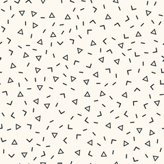 Geometric seamless pattern with chevrons, lines and triagles. Repeating vector tiles, regular texture