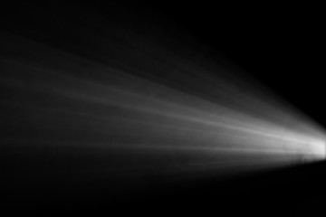 black and white color . projector beautiful spotlight . wide lens equipment for show presentation at night . smoke abstract background . digital monitor for multimedia teach .