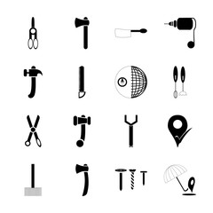 Fototapeta premium icon Instruments And Tools with compass, concept, filled, colorful and tool