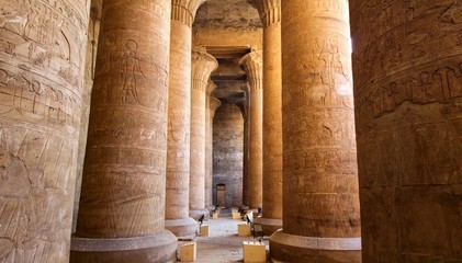 Temple of Edfu in Egypt - obrazy, fototapety, plakaty