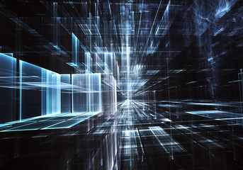 Fractal art - computer image, technological background