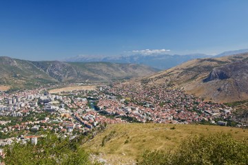 Fototapeta na wymiar View of Mostar, Bosnia
