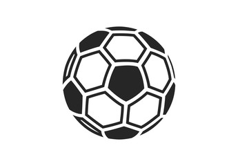 Football soccer ball icon isolated on white background. Vector illustration. © lauritta